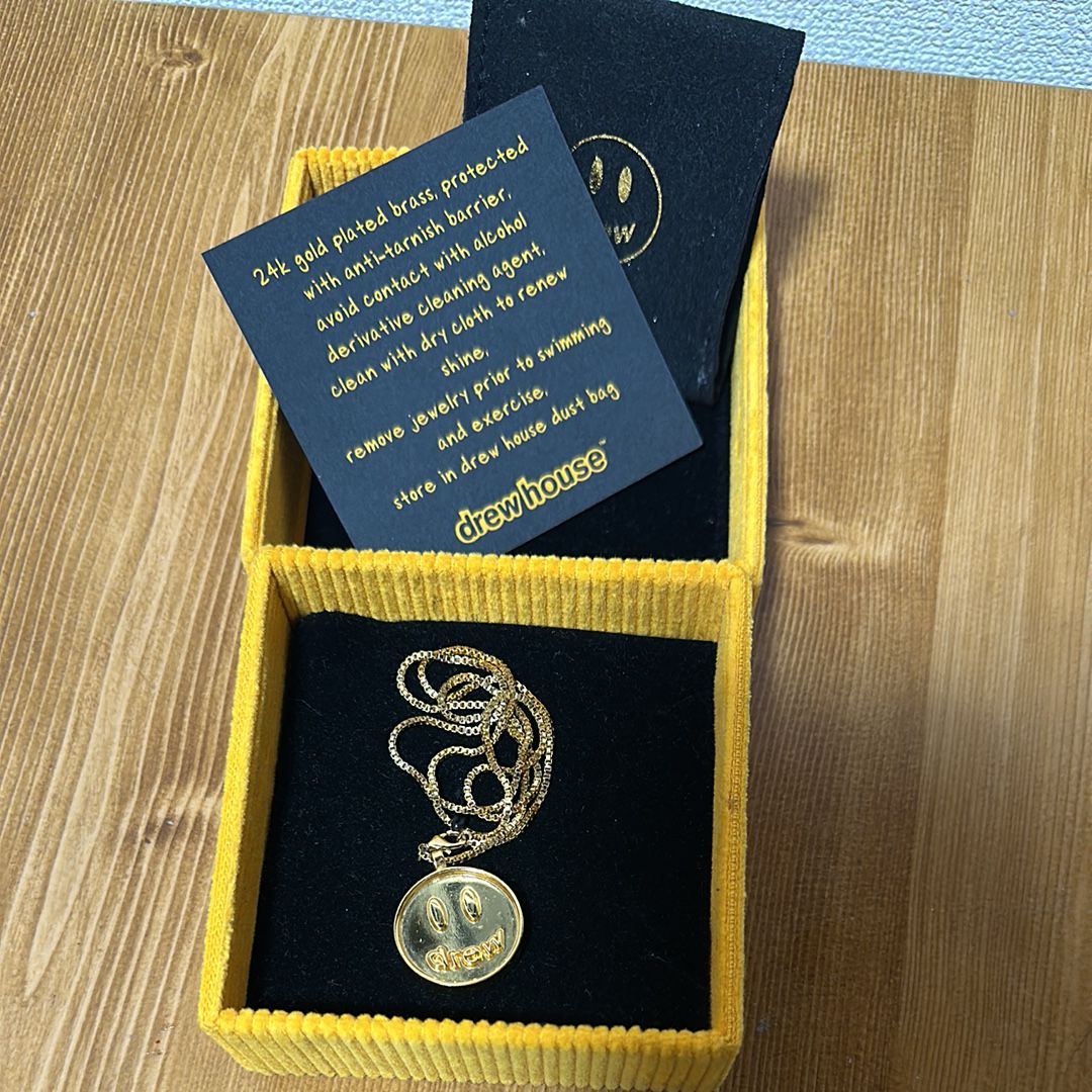 drew house mascot pendant necklace "Gold"
