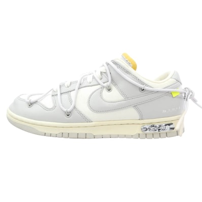 NIKE ナイキ スニーカー DM1602-123 × Off-White オフホワイト Dunk Low 1 of 50 Lot.49 ホワイト系 グレー系 27cm【中古】