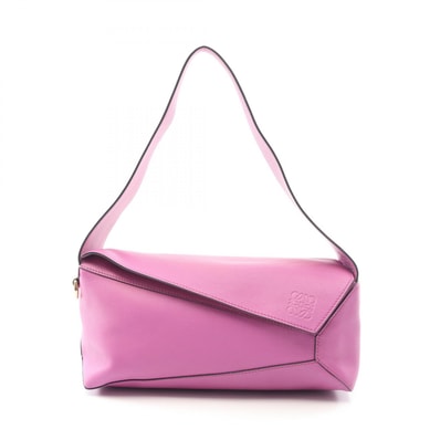 ロエベ LOEWE パズル ホーボー ショルダーバッグ バッグ レザー レディース ピンク系 A510J67X01 【中古】