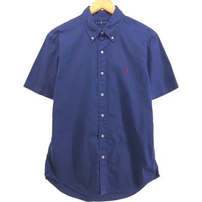 古着 ラルフローレン Ralph Lauren 半袖 ボタンダウンシャツ メンズM相当/eaa546747