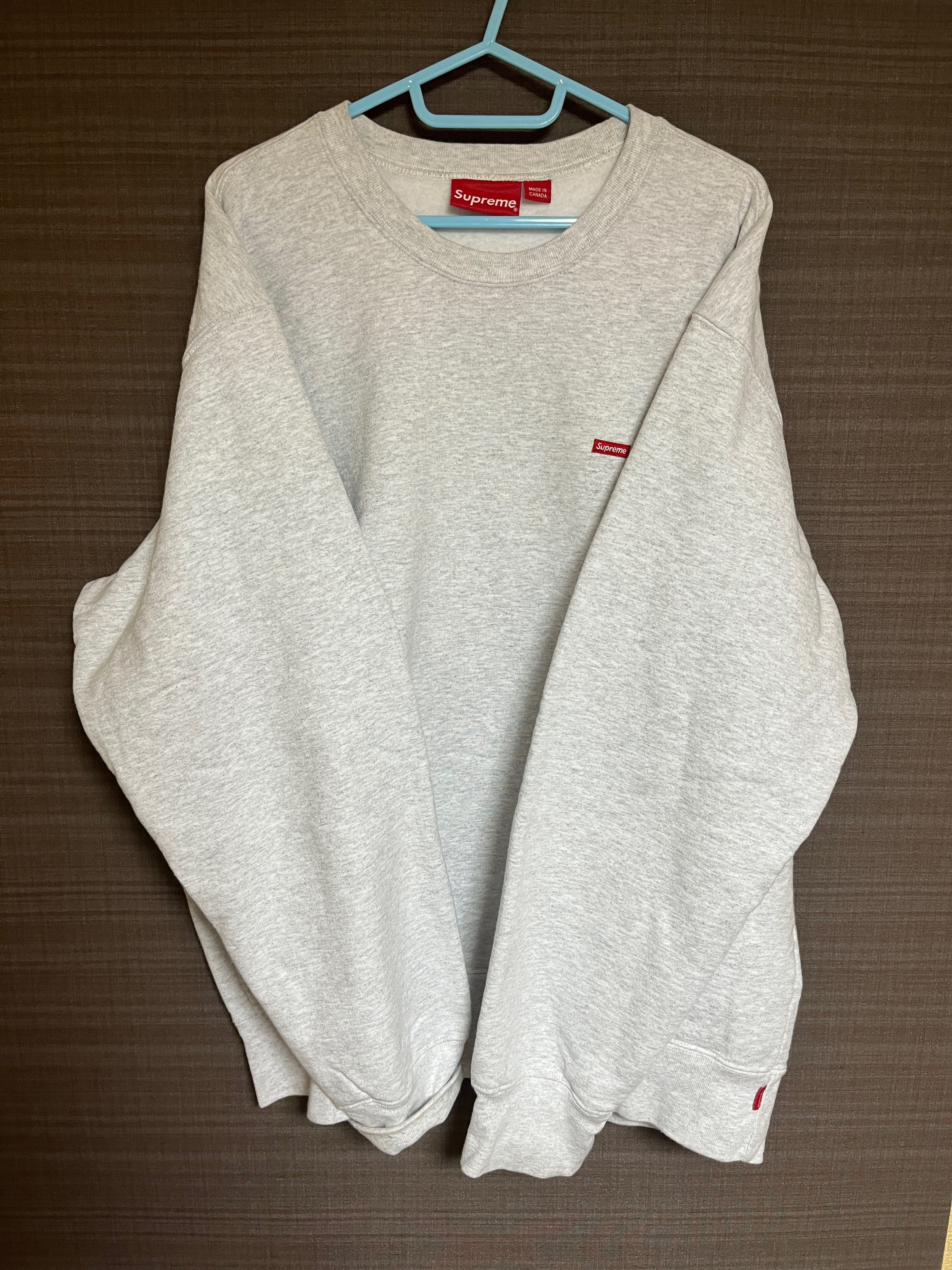 Supreme Small Box Crewneck "Ash Grey" (21FW)