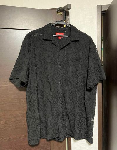 Supreme Chainstitch Chiffon S/S Shirt "Black"