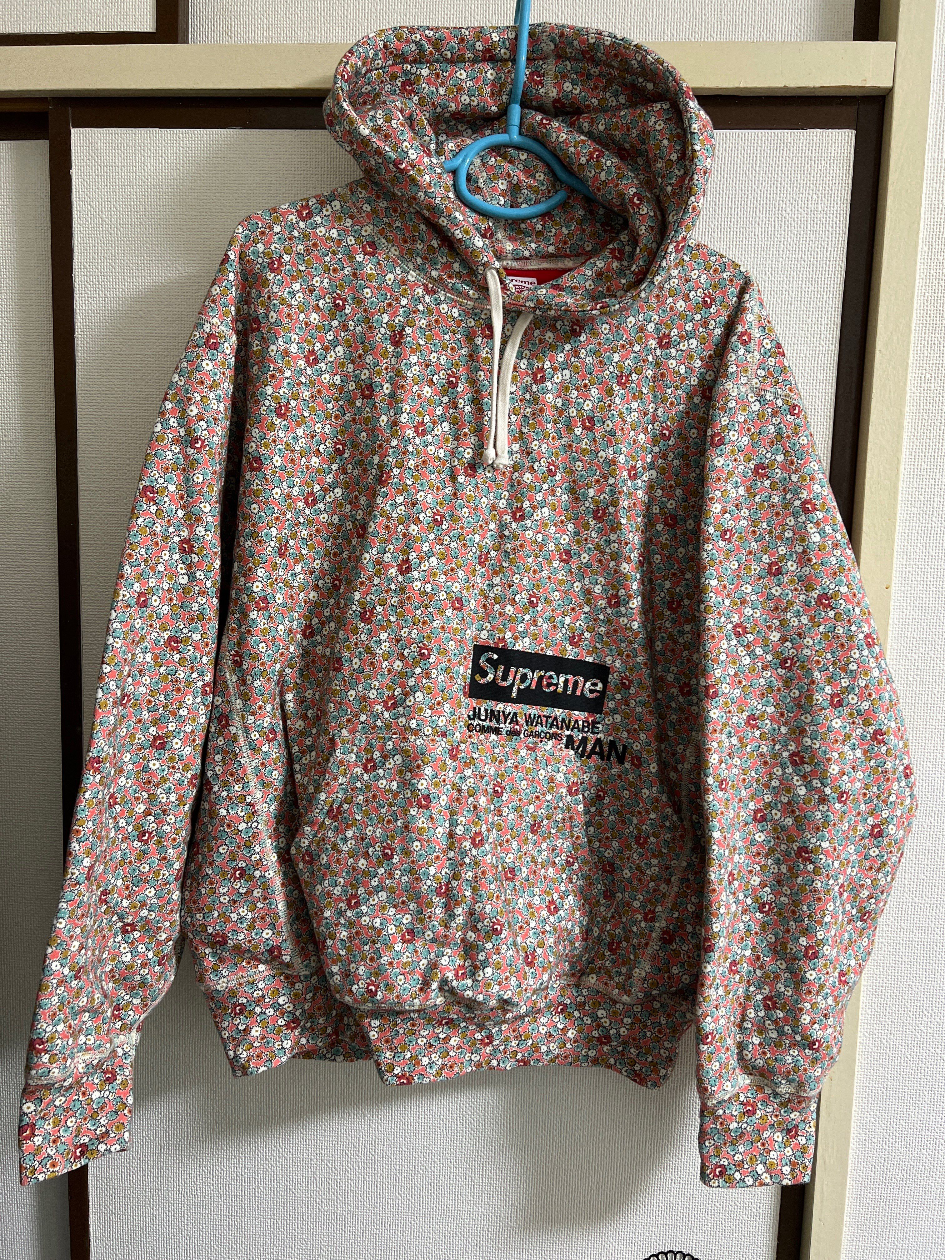 Supreme / JUNYA WATANABE COMME des GARCONS MAN Hooded Sweatshirt "Pink Flowers"