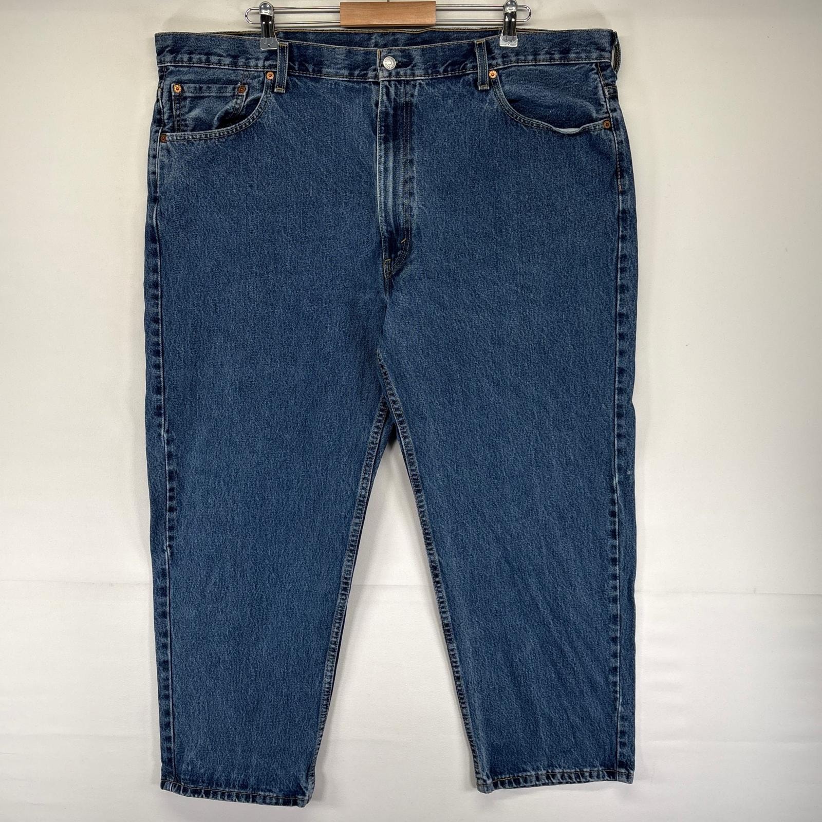 古着 リーバイス Levi's デニム パンツ 550 5ポケット 大きいサイズ テーパード ジッパーフライ W46 L29  ブルー系 メンズ