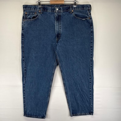 古着 リーバイス Levi's デニム パンツ 550 5ポケット 大きいサイズ テーパード ジッパーフライ W46 L29 ブルー系 メンズ
