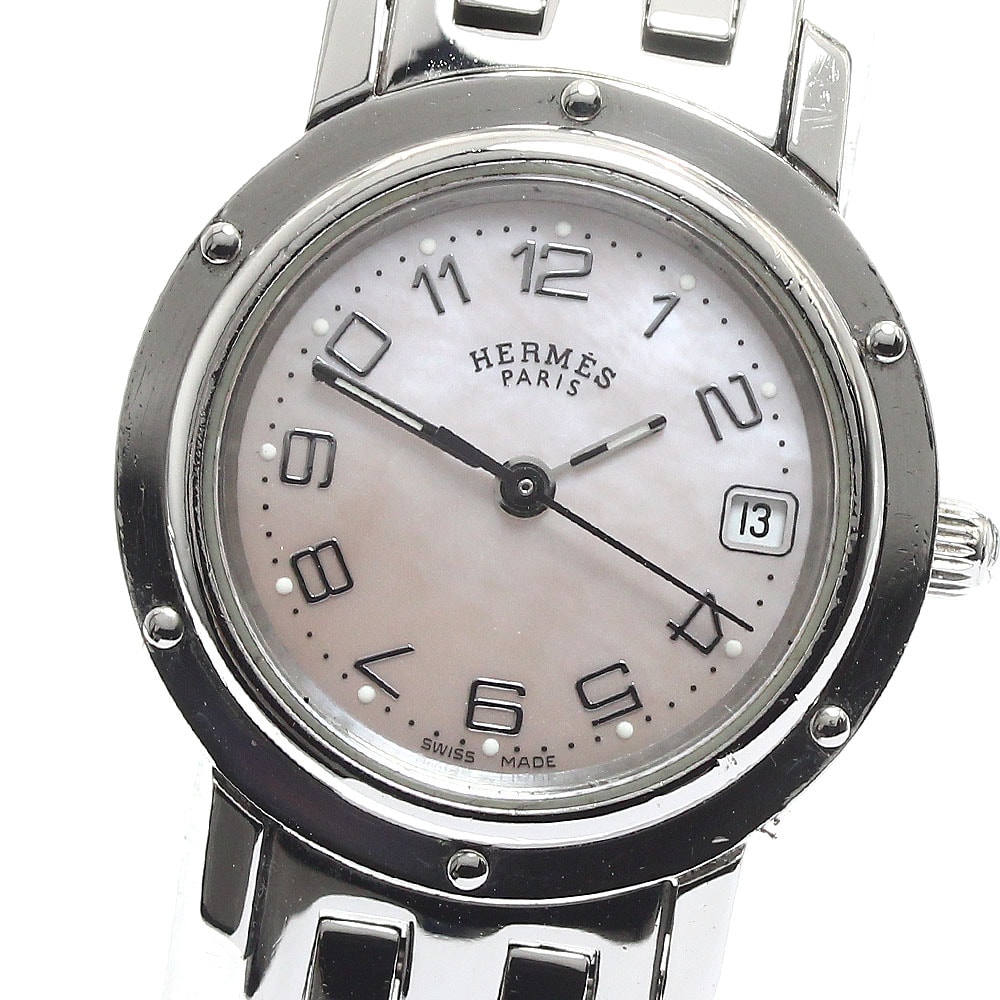 エルメス クリッパー デイト CL4.210 クォーツ レディース 【中古】