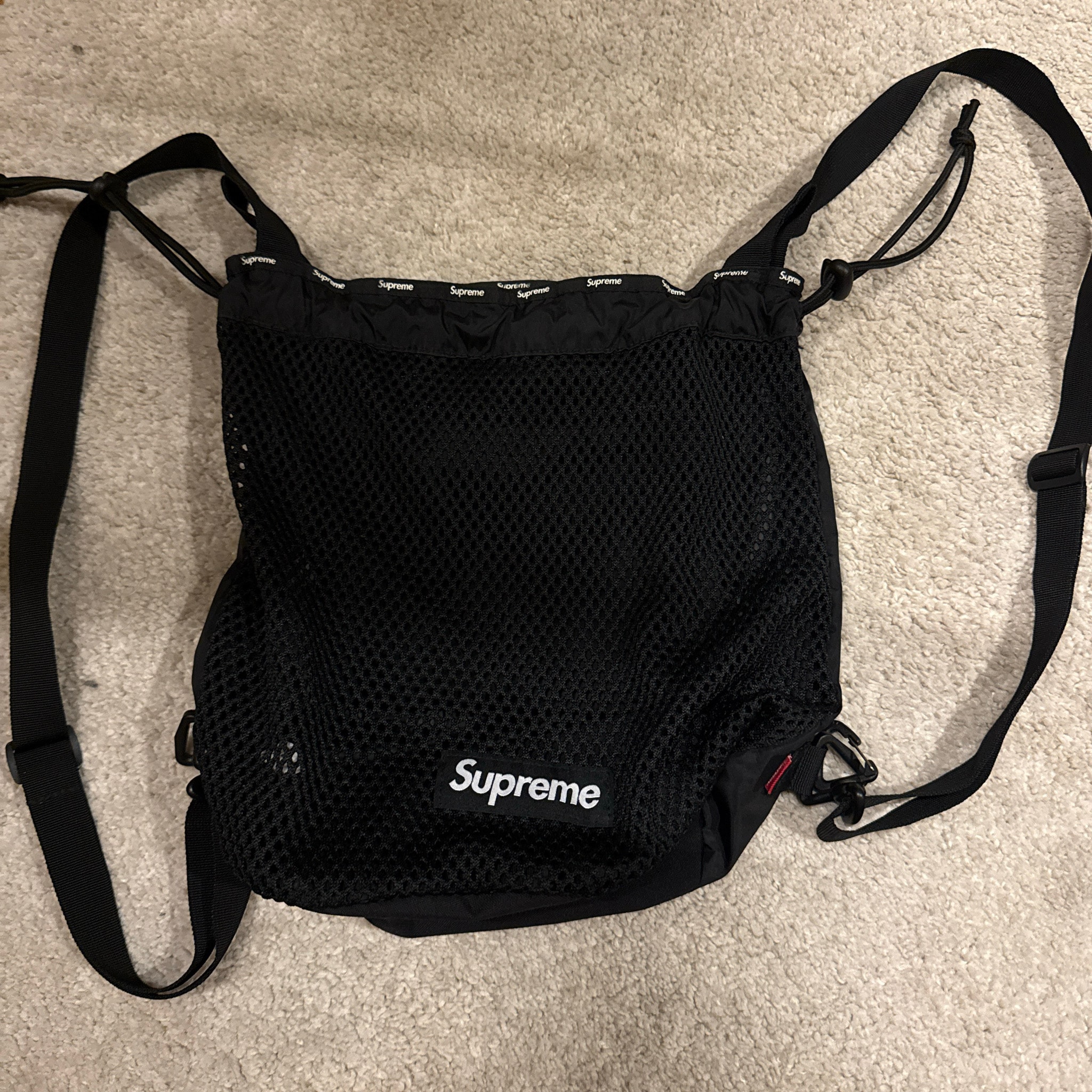Supreme Mesh Small Backpack "Black"