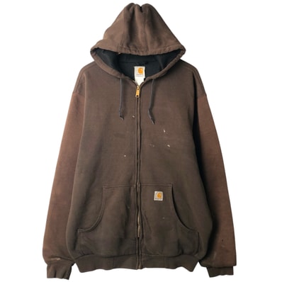 古着 カーハート Carhartt スウェットフルジップパーカー メンズXL相当/eaa632945