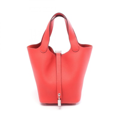 エルメス HERMES ピコタンロックPM ハンドバッグ バッグ レザー トリヨンクレマンス トリヨンクレマンス ルージュクー Y刻印(2020年製造) レディース レッド系 【中古】