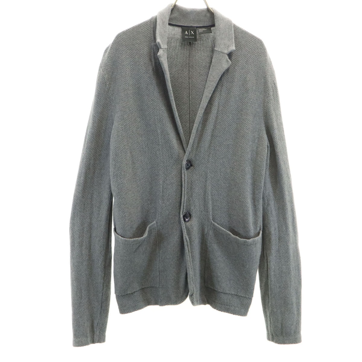 ARMANI EXCHANGE アルマーニエクスチェンジ 長袖 ニットカーディガン M グレー