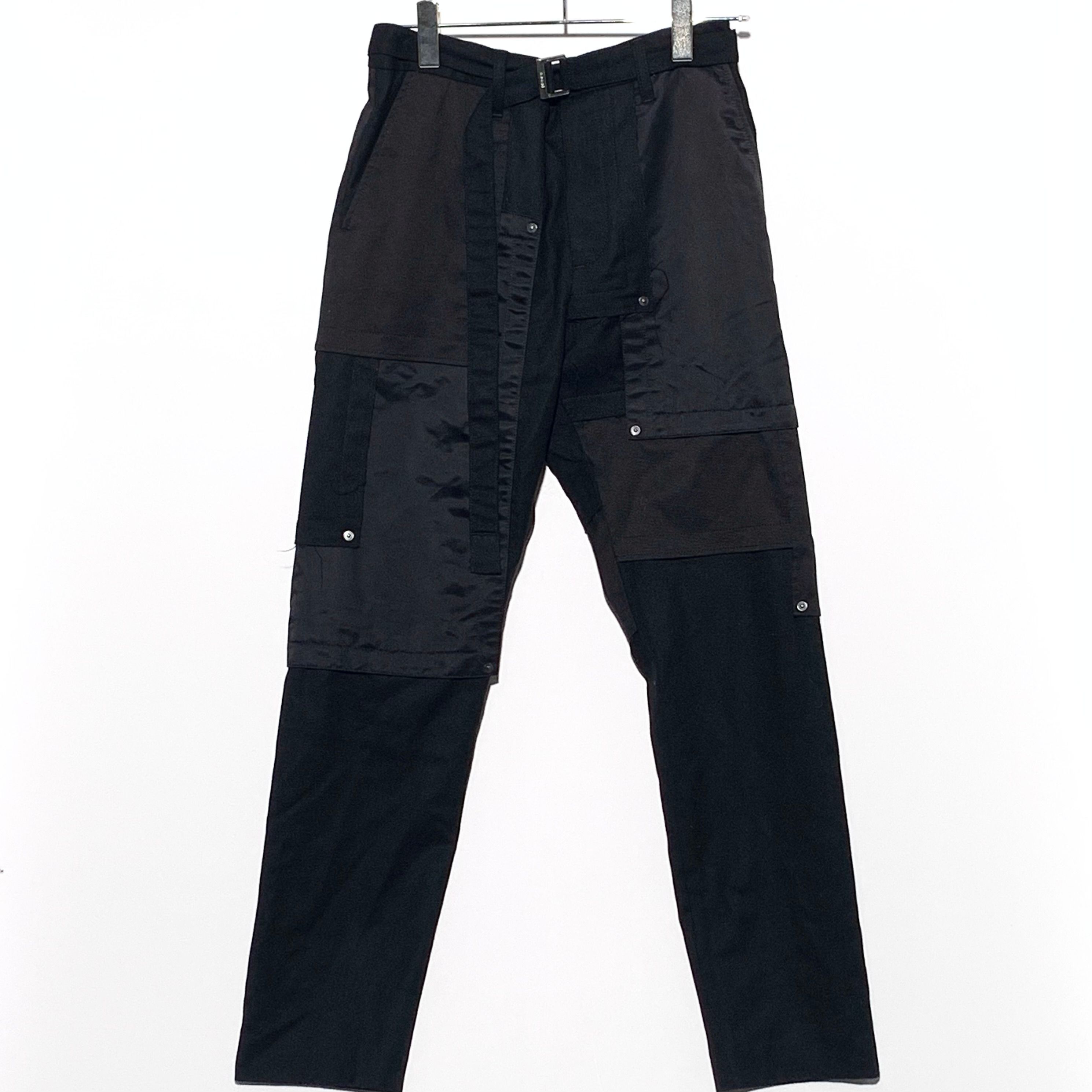 sacai 20AW Fabric Combo Pants "Black"