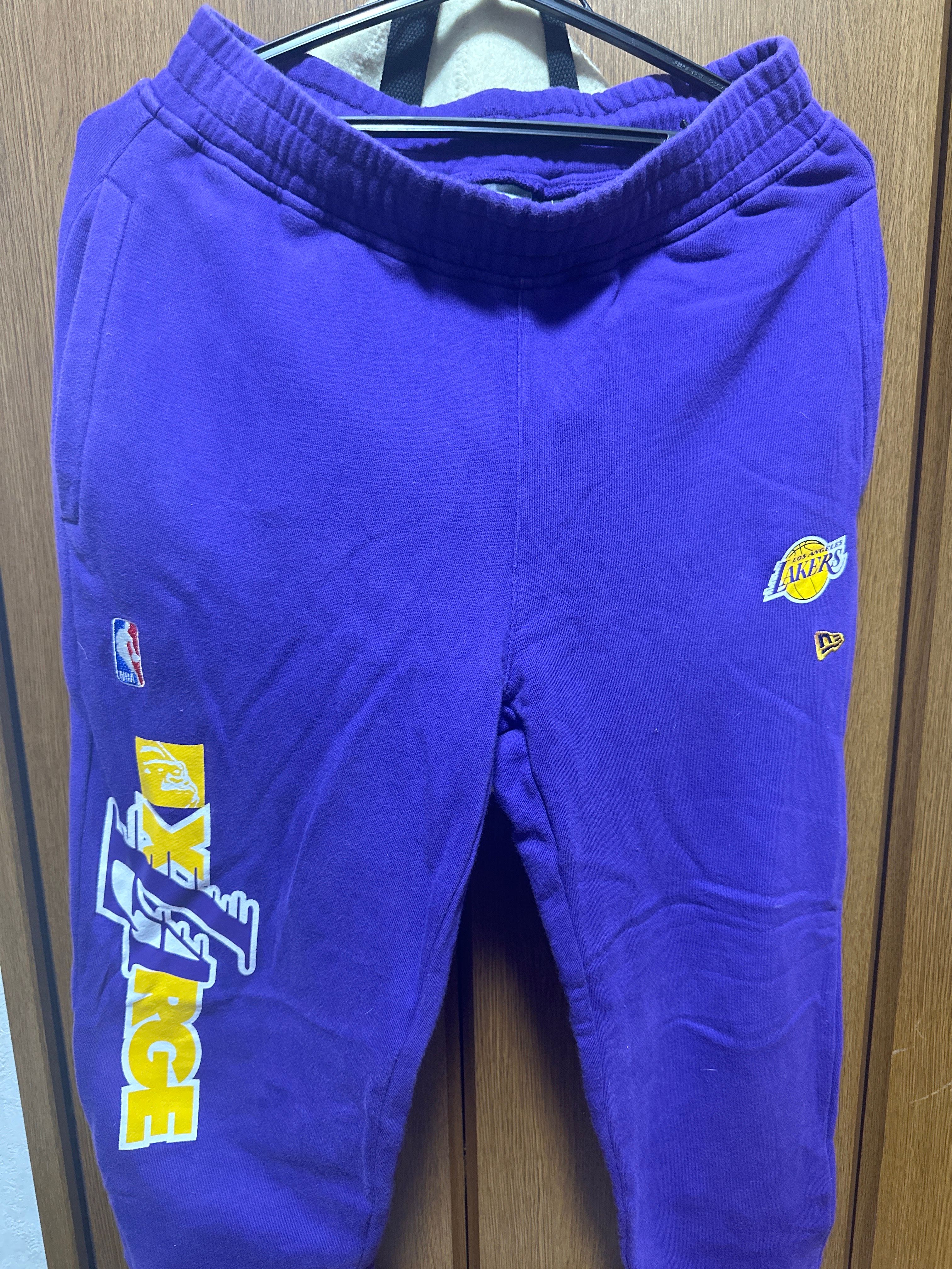 XLARGE x New Era x NBA LAKERS STANDARD LOGO SWEAT PANTS "Purple"