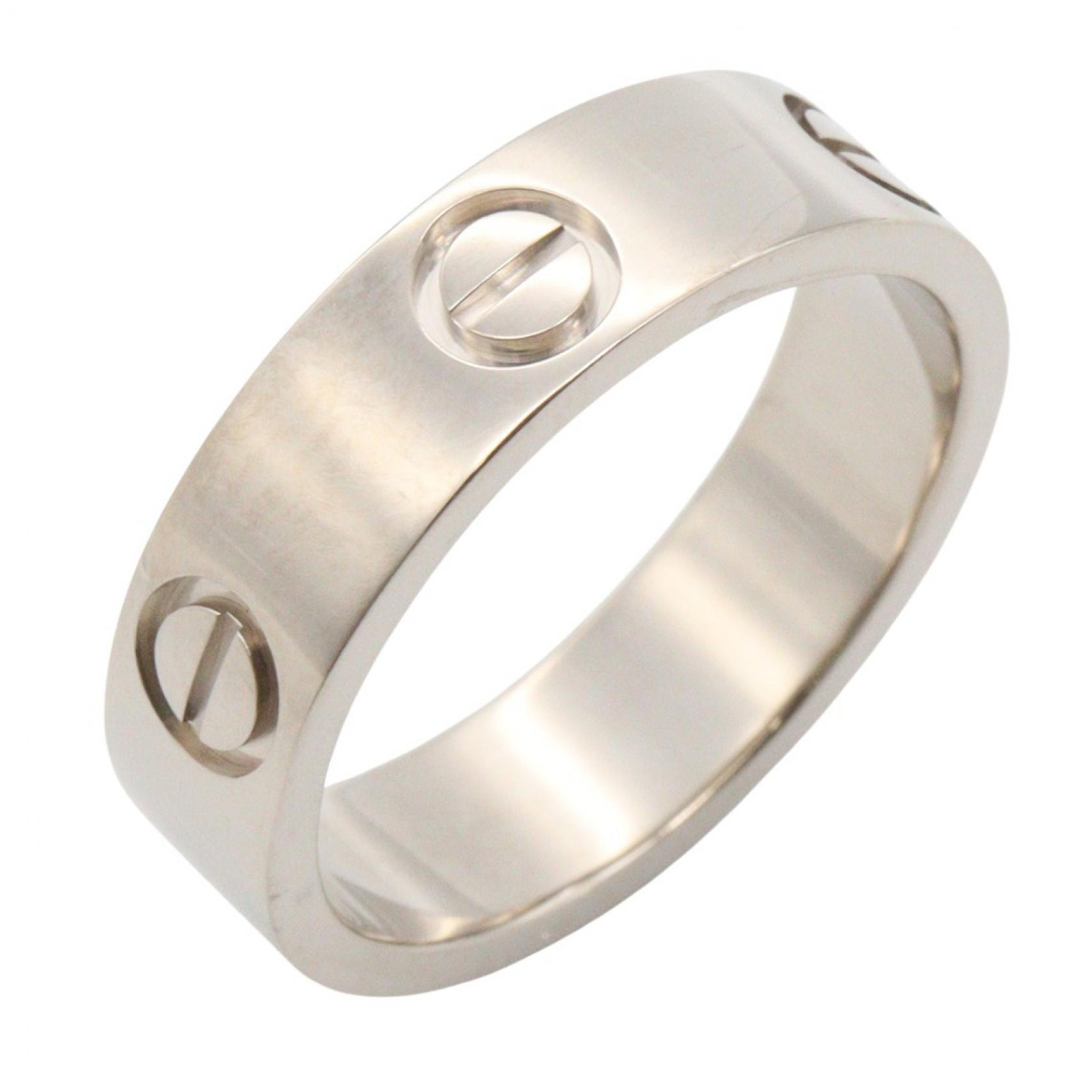 カルティエ CARTIER ラブリング リング・指輪 ジュエリー K18WG(ホワイトゴールド) メンズ レディース シルバー系 B4084700 【中古】