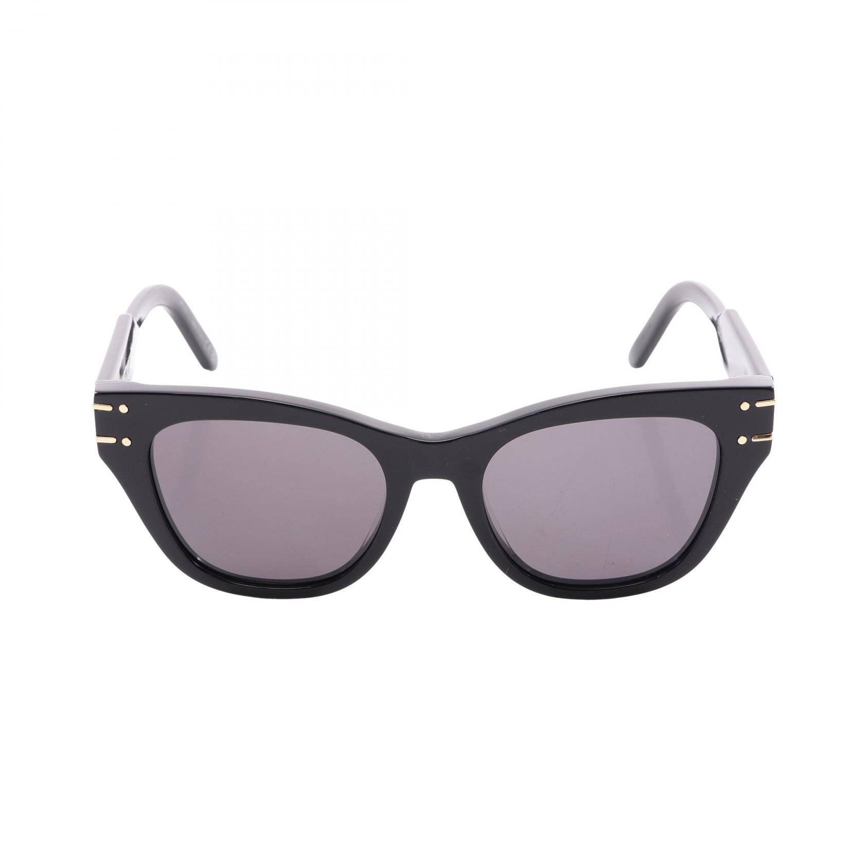 ディオール Dior DiorSignature スクエアフレーム サングラス 衣料品 プラスチック レディース ブラック系 【中古】