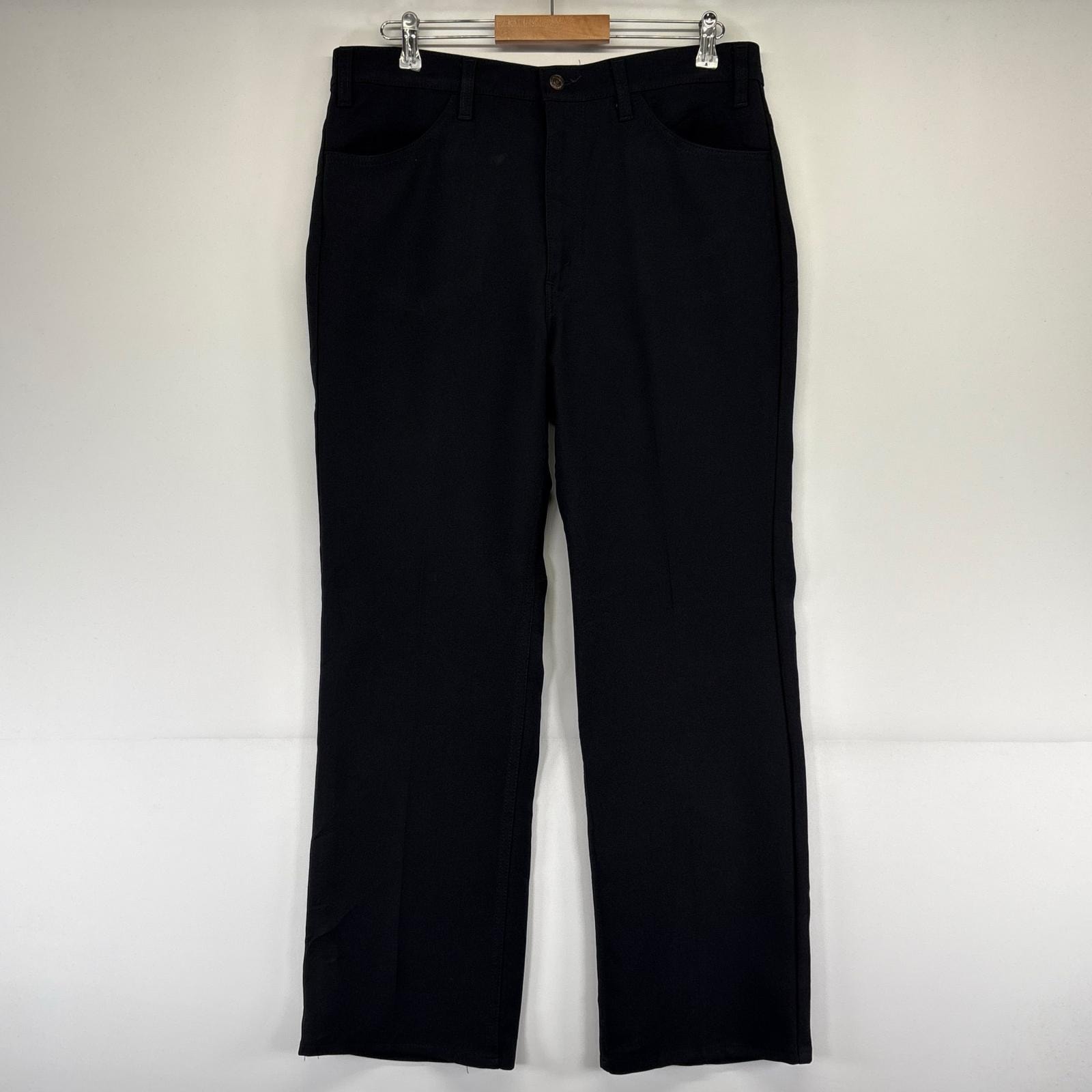 古着 70's/70年代 ヴィンテージ リーバイス Levi's パンツ ランチャーパンツ ストレート スタプレ タイプ w38×L30  ブラック系 メンズ