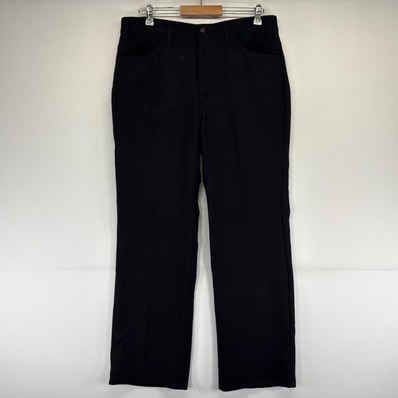 古着 70's/70年代 ヴィンテージ リーバイス Levi's パンツ ランチャーパンツ ストレート スタプレ タイプ w38×L30 ブラック系 メンズ