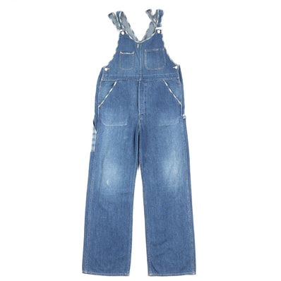 良品 ポータークラシック デニム オーバーオール サロペット インディゴ S