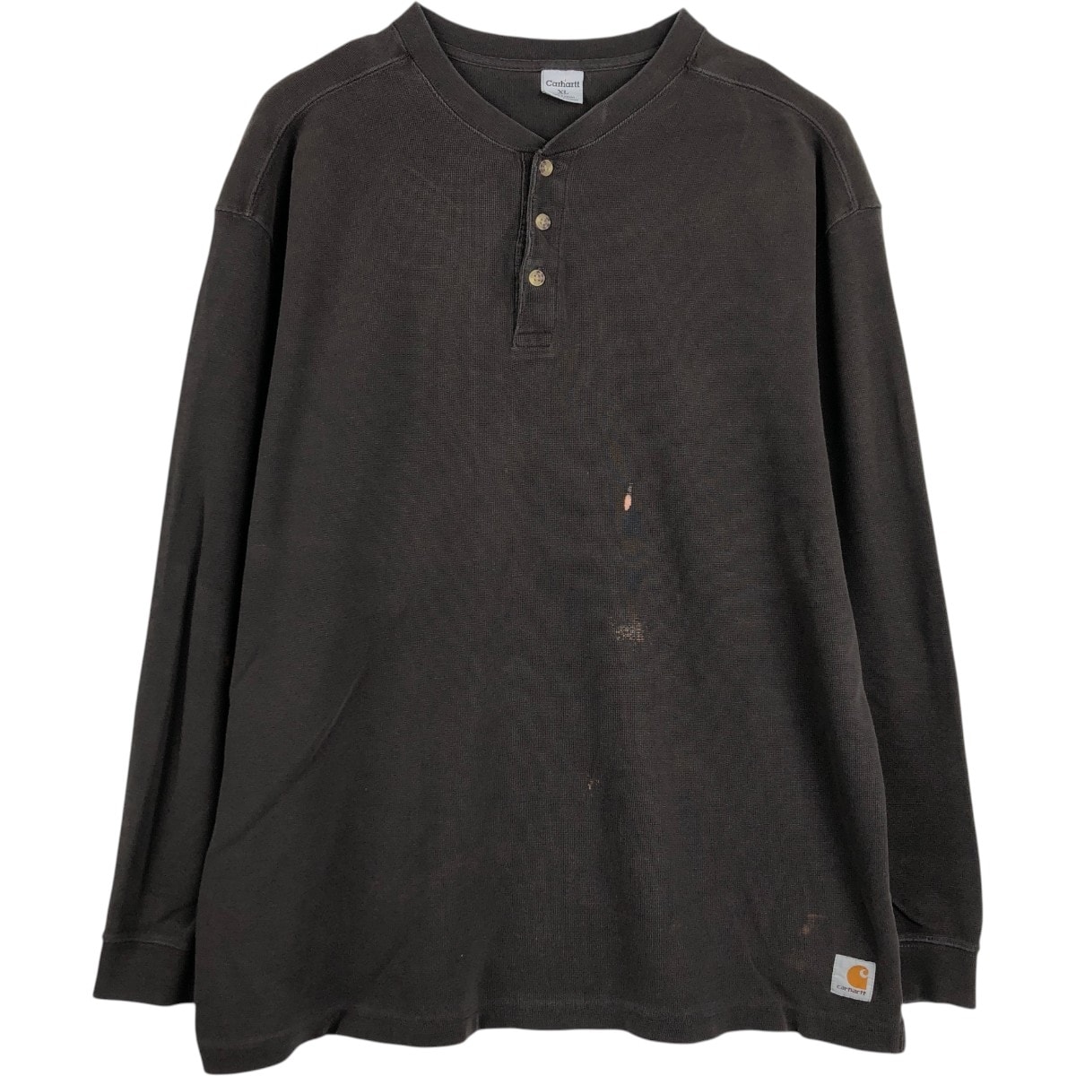 古着 カーハート Carhartt ヘンリーネック サーマルロンT ワッフル メンズXL相当/eaa677733