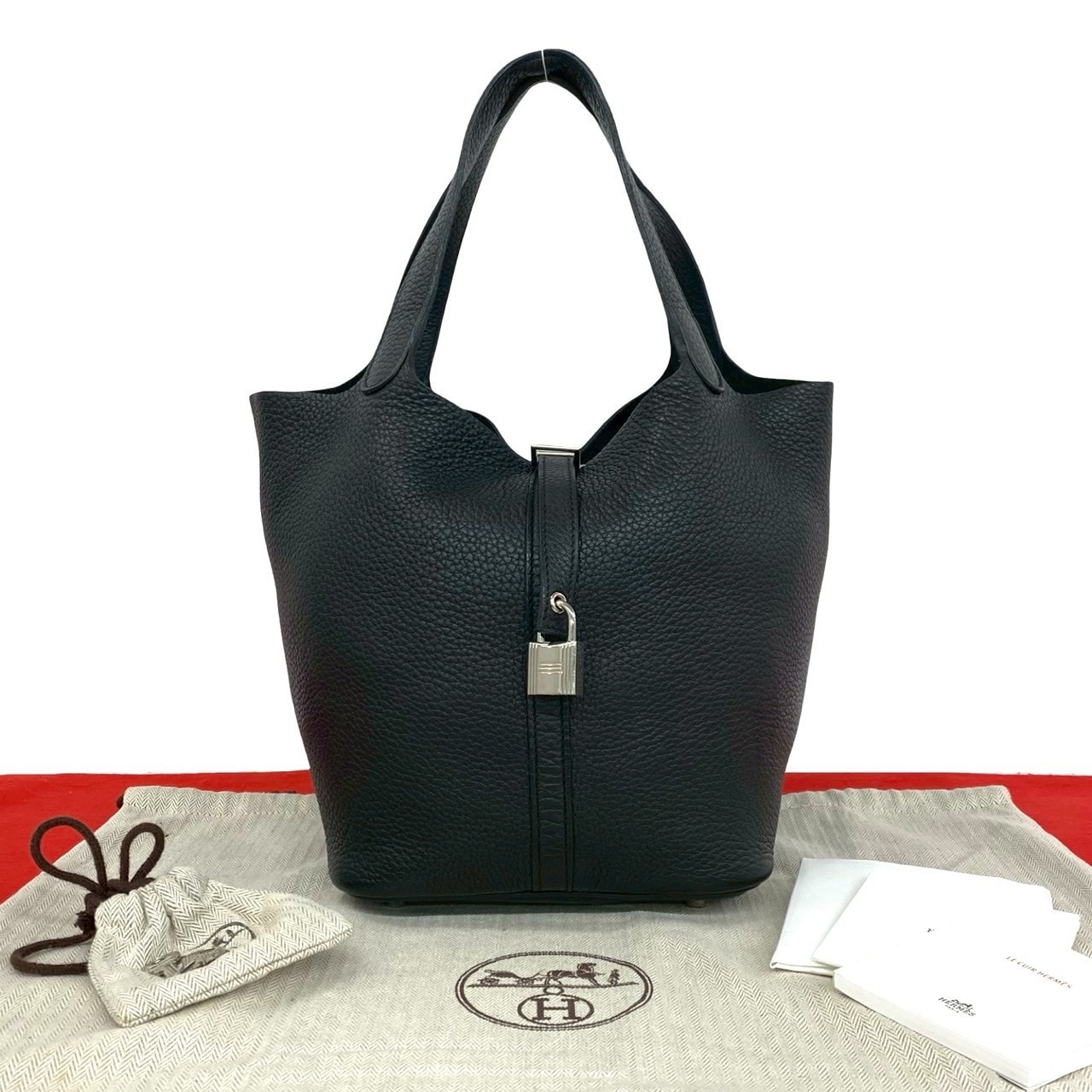 HERMES エルメス ピコタンロック MM トリヨンクレマンス ハンドバッグ ブラック
 27402