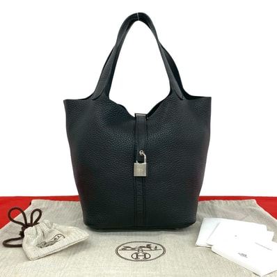 HERMES エルメス ピコタンロック MM トリヨンクレマンス ハンドバッグ ブラック
27402