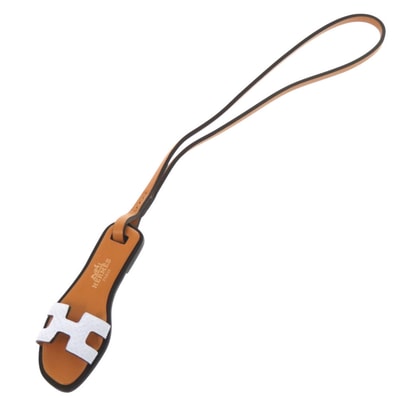 エルメス オランナノ バッグチャーム ヴォーエプソン ヴァッシ