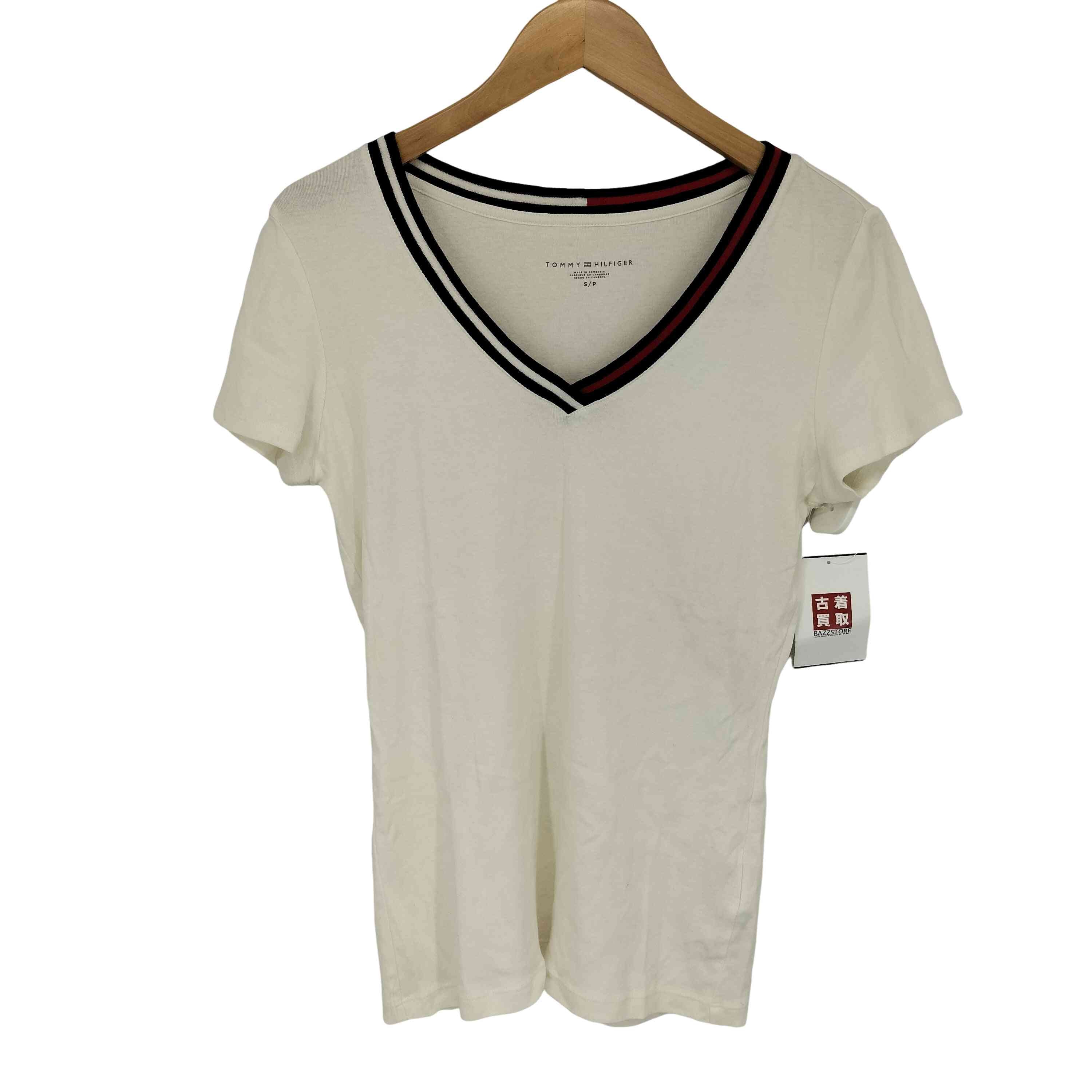 Vネック 半袖 Tシャツ【1143834764201】