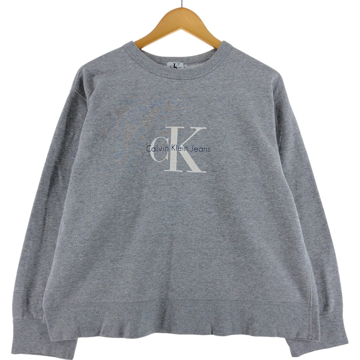 古着 90年代 カルバンクライン Calvin klein JEANS ロゴスウェットシャツ トレーナー USA製 メンズM相当 ヴィンテージ/eaa501468