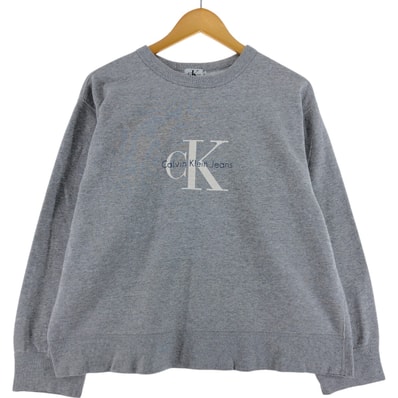 古着 90年代 カルバンクライン Calvin klein JEANS ロゴスウェットシャツ トレーナー USA製 メンズM相当 ヴィンテージ/eaa501468