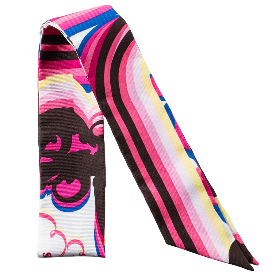 HERMES エルメス Brides de Gala Shadow ブリッドドゥガラシャドー 063415S 02 ツイリー 2020SS スカーフ ピンク【中古】