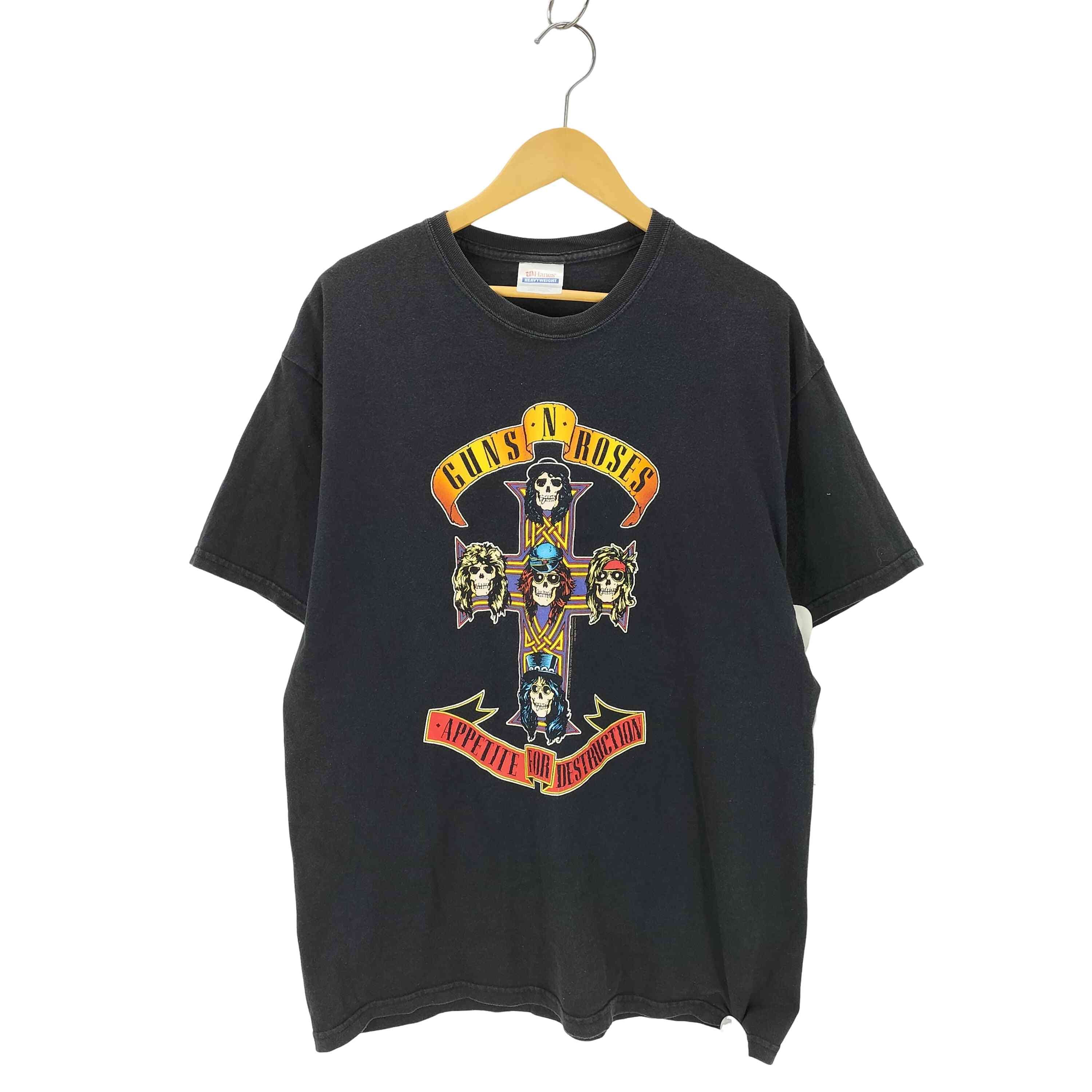 90S-00S APPETITE FOR DESTRCTION 両面プリント クルーネックバンドTシャツ【1136072061430】
