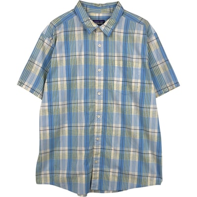 古着 パタゴニア Patagonia 53962SP11 Fezzman Shirt フェズマンシャツ 半袖 コットン チェックシャツ メンズL相当/eaa653150
