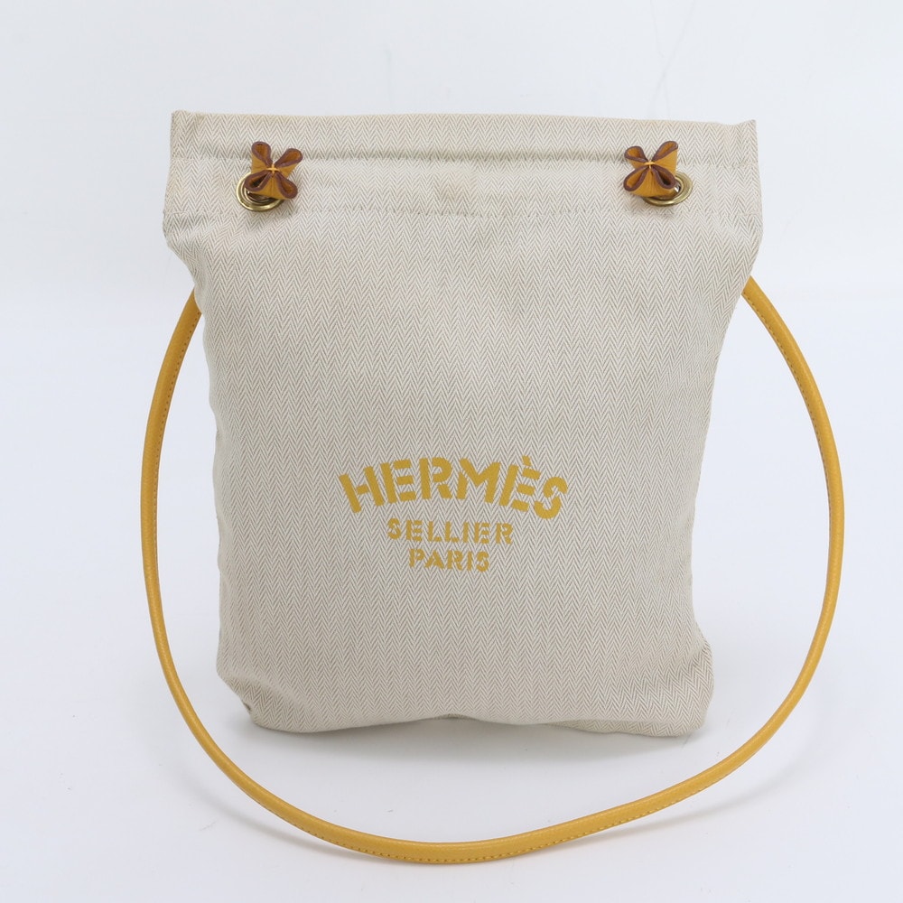 ■美品 エルメス アリーヌ PMショルダーバッグ レザー×キャンバス