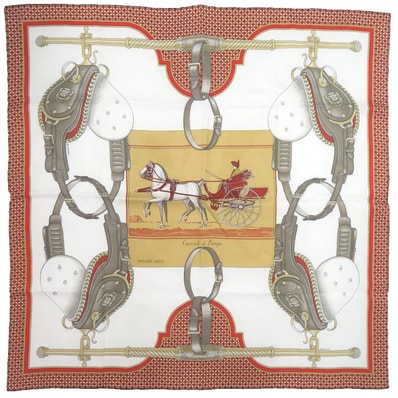 エルメス カレ70 空飛ぶカレ Carrick a Pompe