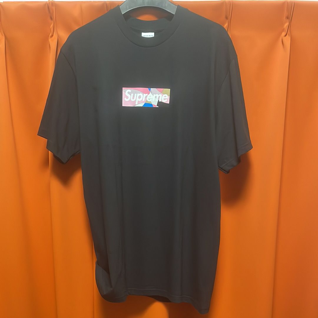 Supreme / Emilio Pucci® Box Logo Tee "Black/Pink"