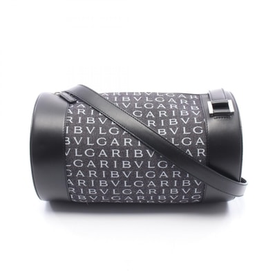 ブルガリ BVLGARI ロゴマニア ビーゼロワン ショルダーバッグ バッグ デニム レザー レディース ネイビー系 / ブラック系 【中古】