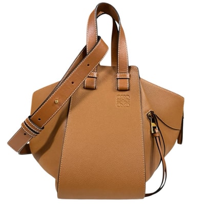ロエベ ハンモック スモール ショルダーバッグ レザー ブラウン レディース LOEWE 中古