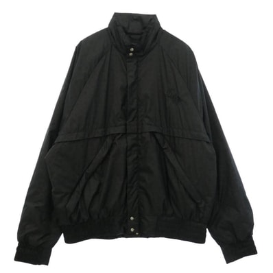CHROME HEARTS クロムハーツ(原本無) 国内正規品 U MATCH POINT NYLN CH刺繍 ダガージップ 総柄 ナイロン 中綿ブルゾン ジャケット ブラック系 L【中古】