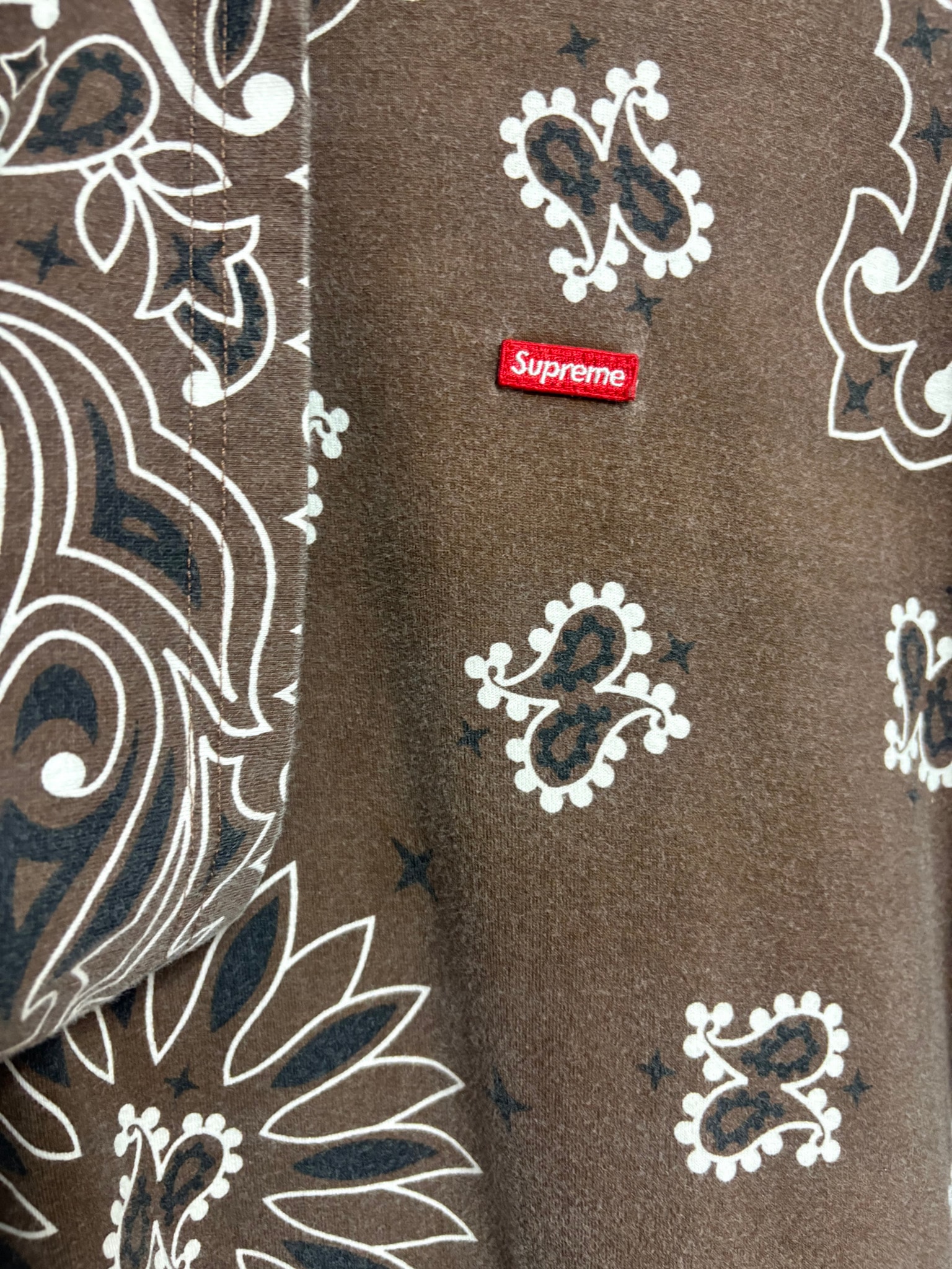 Supreme Small Box Tee "Bandana Brown"(21SS)