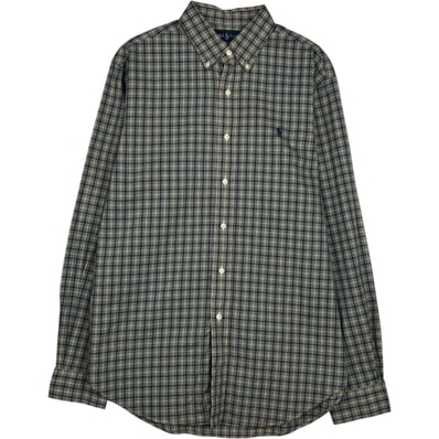 古着 ラルフローレン Ralph Lauren CLASSIC FIT クラシックフィット 長袖 ボタンダウンチェックシャツ メンズL相当/eaa628633