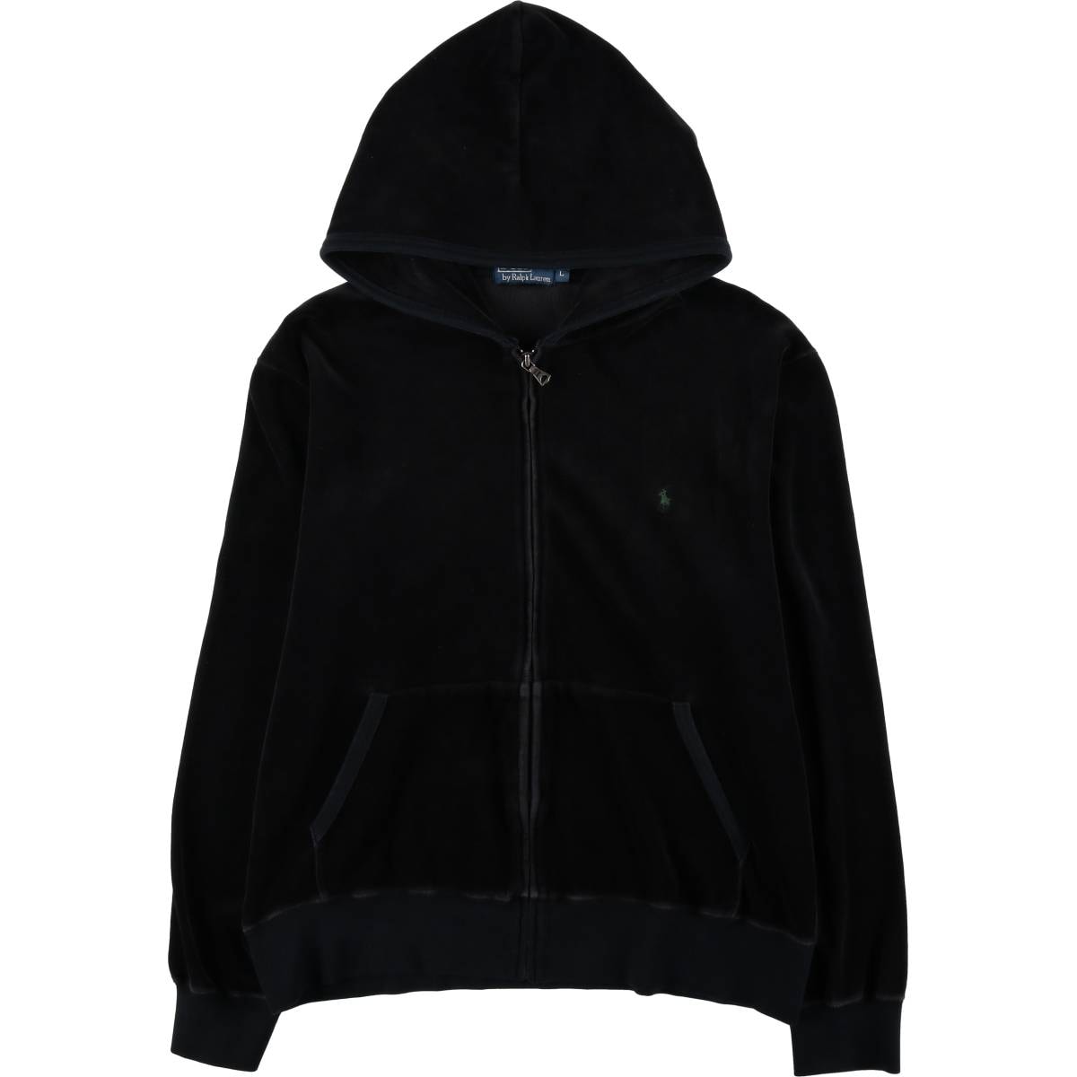 古着 ラルフローレン Ralph Lauren POLO by Ralph Lauren ベロア スウェットフルジップパーカー メンズL相当/evb034073
