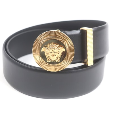 未使用品 ヴェルサーチ
ベルト ブラック メンズ 1003873