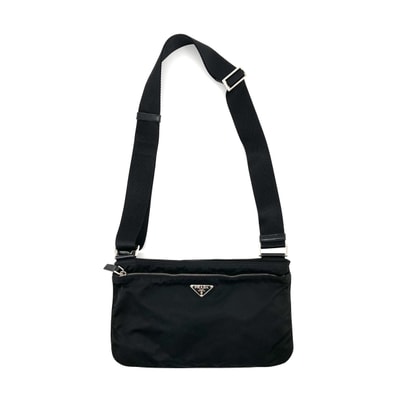 PRADA(プラダ) ナイロン レザー BT174Z ショルダーバッグ ブラック