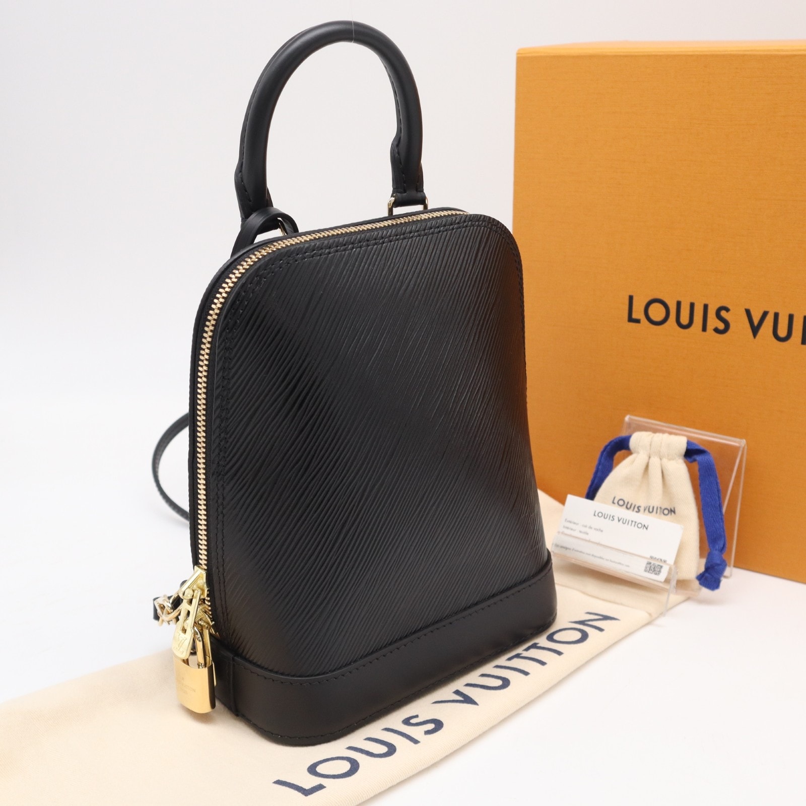未使用 LOUIS VUITTON ルイ・ヴィトン エピ アルマ バックパック M25103 2wayリュック・デイパック ブラック グレインカウハイドレザー レディース