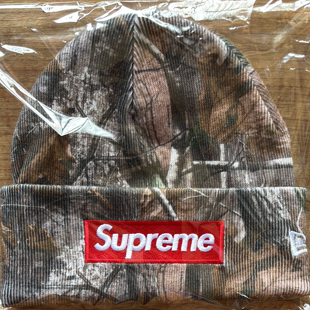 Supreme x NEW ERA Box Logo Beanie (25FW) "Realtree AP Camo"