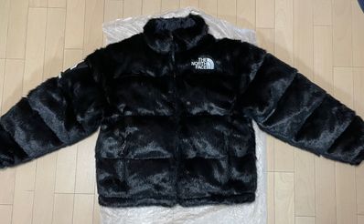 Supreme x The North Face Faux Fur Nuptse Jacket "Black"