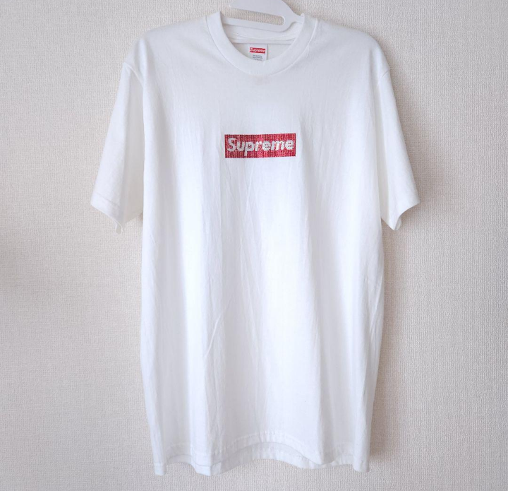 Supreme / Swarovski® Box Logo Tee "White"
