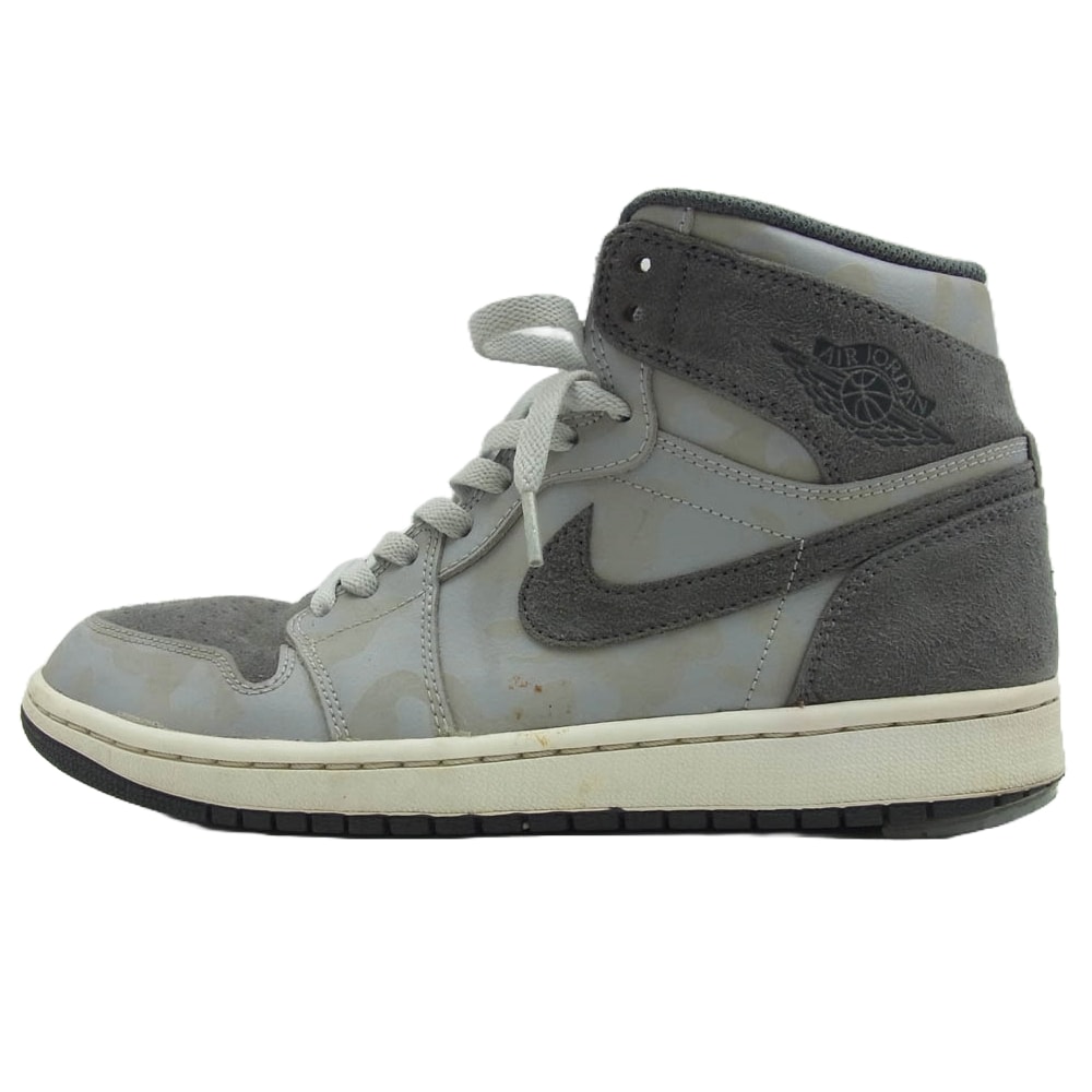 NIKE AIR JORDAN ナイキ ジョーダン スニーカー AA3993-027 Air Jordan 1 Retro High Camo 3M Wolf Grey AJ1 エアジョーダン レトロ ハイ カモ ウルフ グレー スニーカー 【中古】