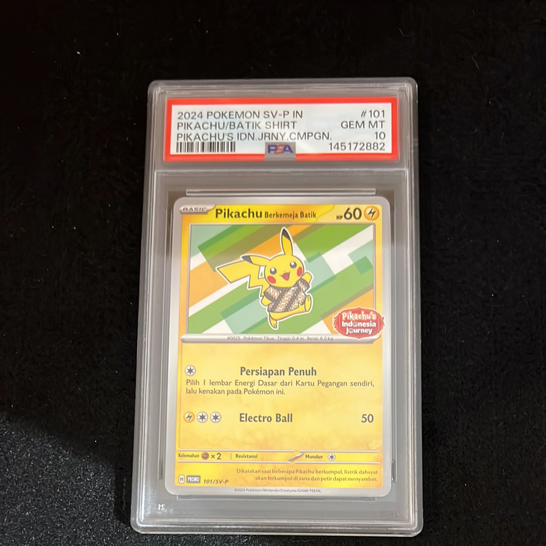 PSA10】バティックシャツを着たピカチュウ (ピカチュウ柄) P [SV-P 101