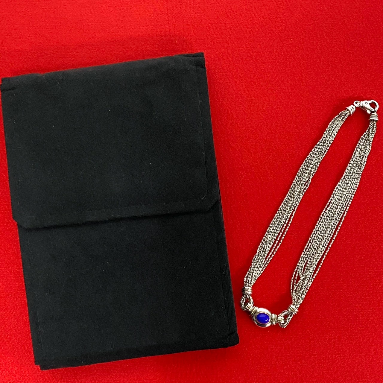 TIFFANY&Co. ティファニー シルバー925 ラピスラズリ K14 ネックレス シルバー
 60919