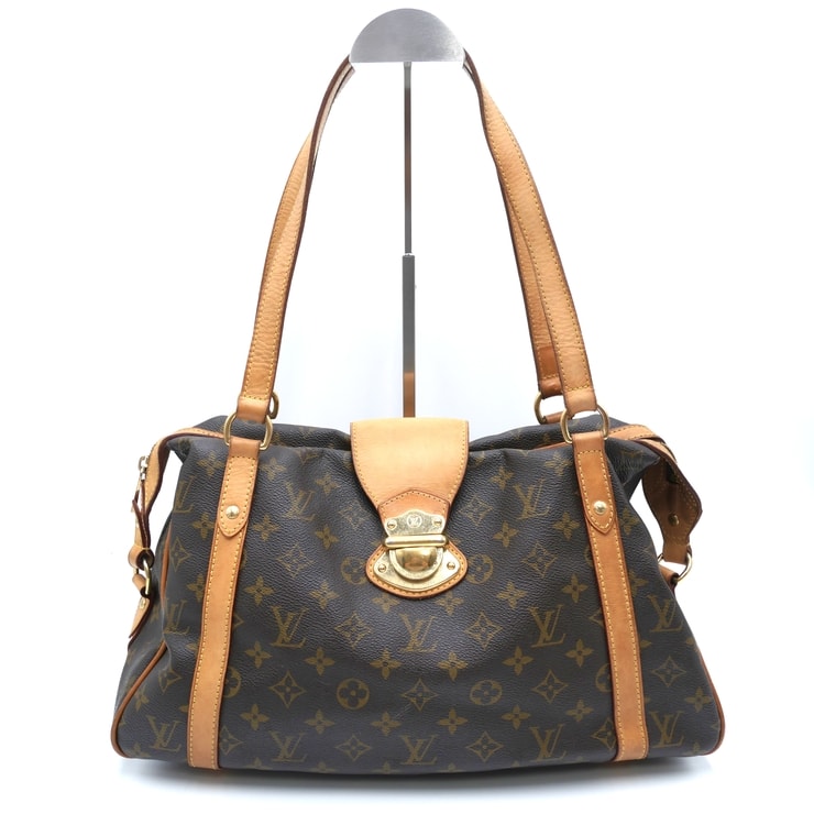 LOUIS VUITTON(ルイ・ヴィトン)スタンフォード ヴィンテージ ショルダーバッグ モノグラム ブラウン ヌメ革 ゴールド金具 M40126 レディース【中古】